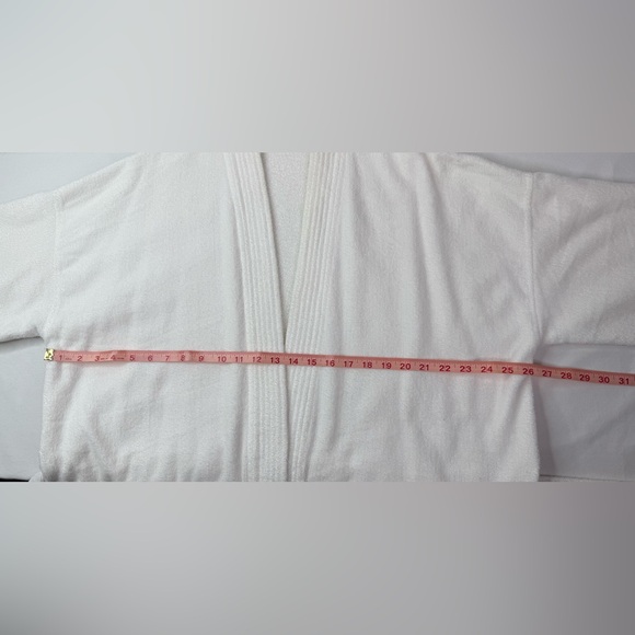 Vintage Intimate Moods White Terrycloth Bathrobe Pockets Extra Large - Picture 6 of 6